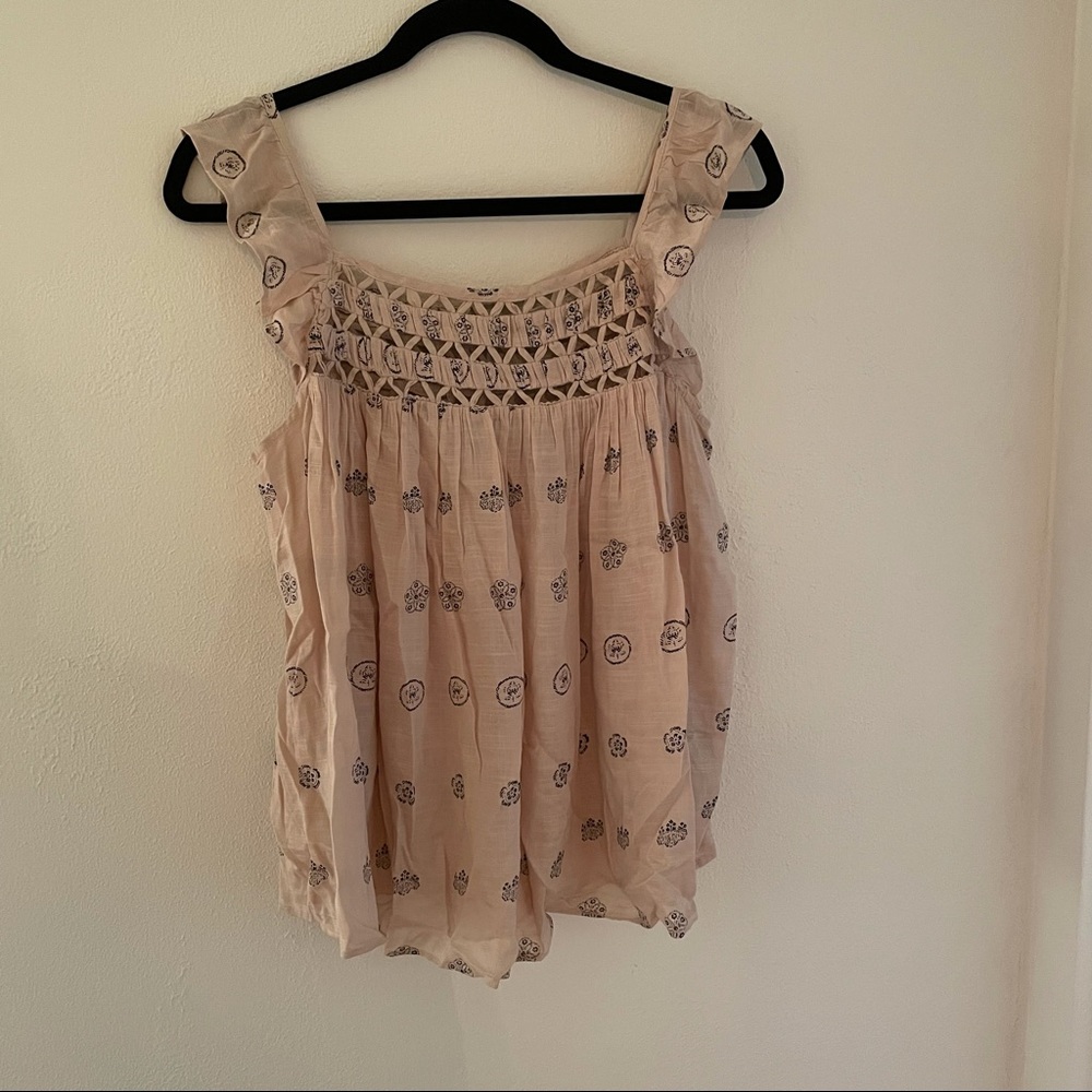 Anthropologie Ranna Gill Cutout Tank
